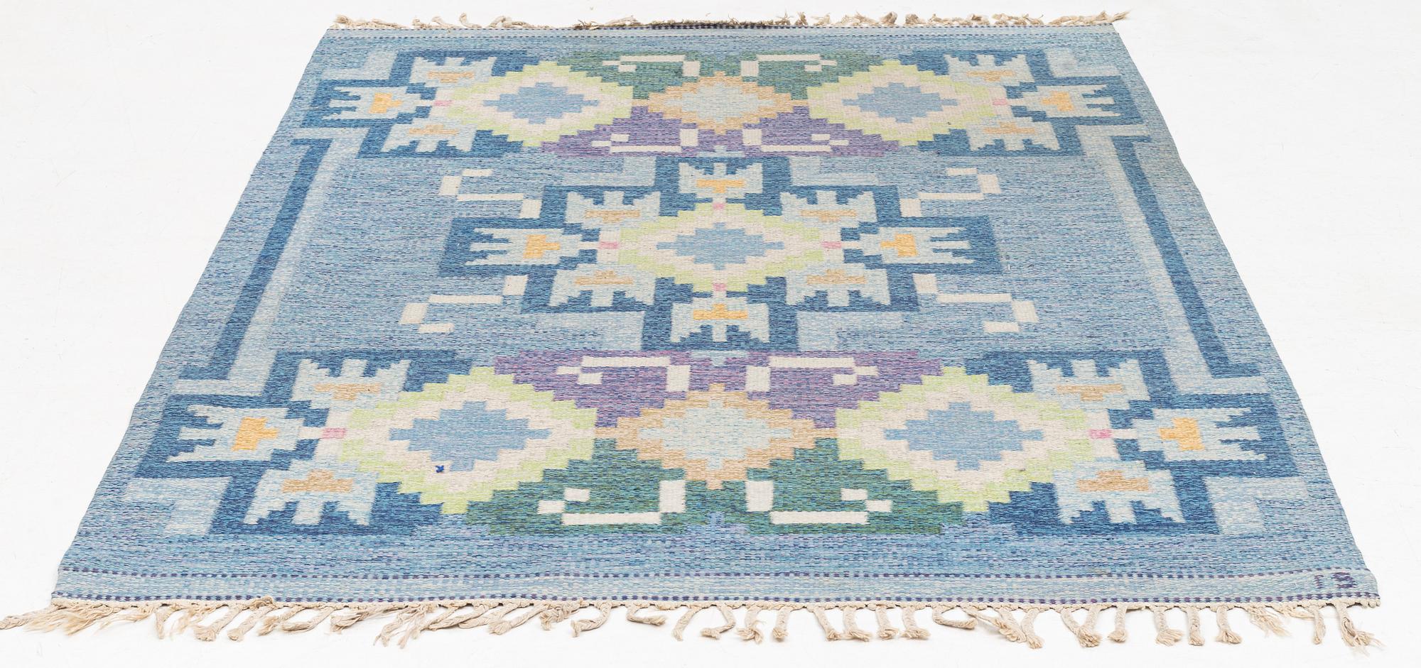 Ingegerd Silow, rug, röllakan, signed IS, approx. 229 x 166 cm.