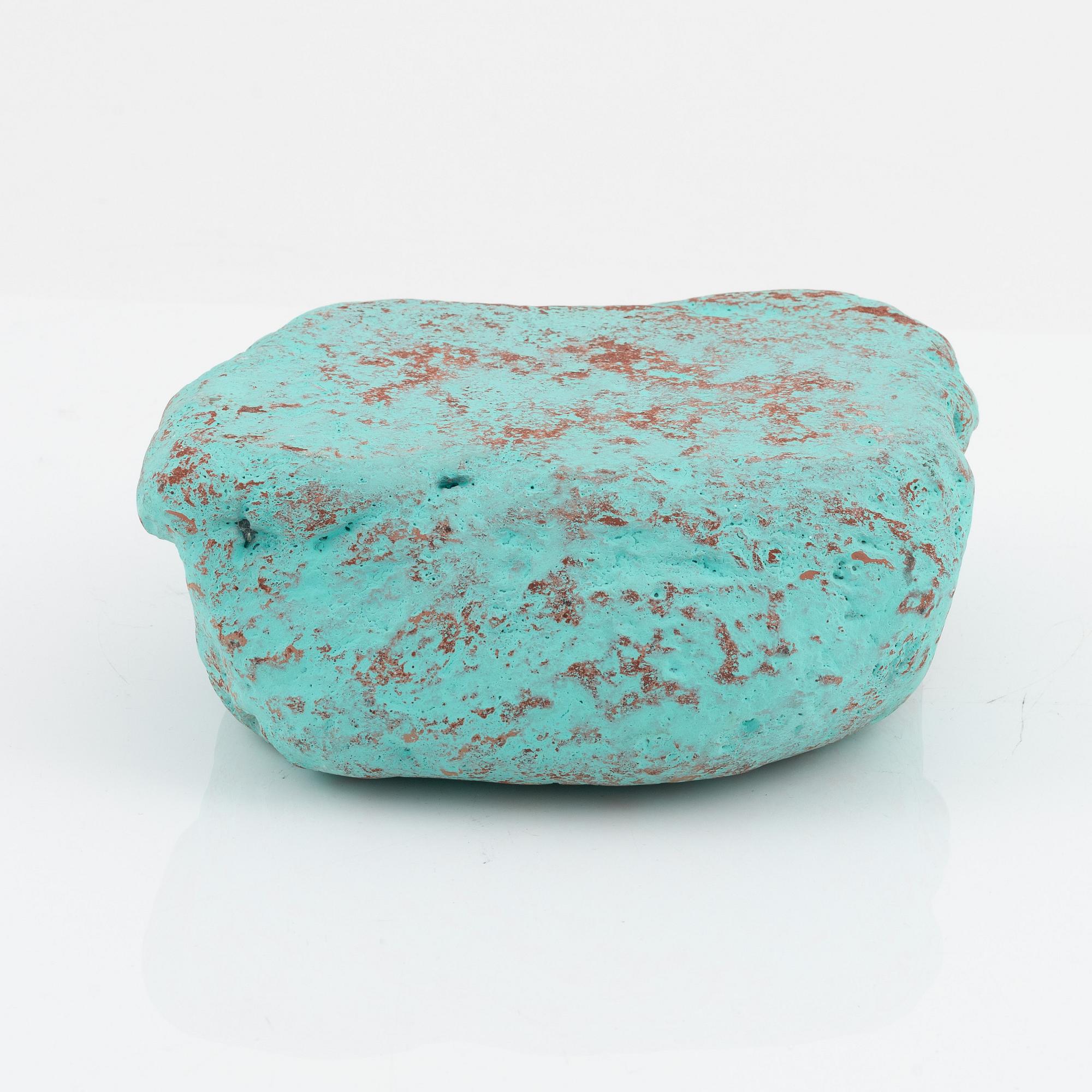 Magni Borgehed, painted stoneware sculpture.