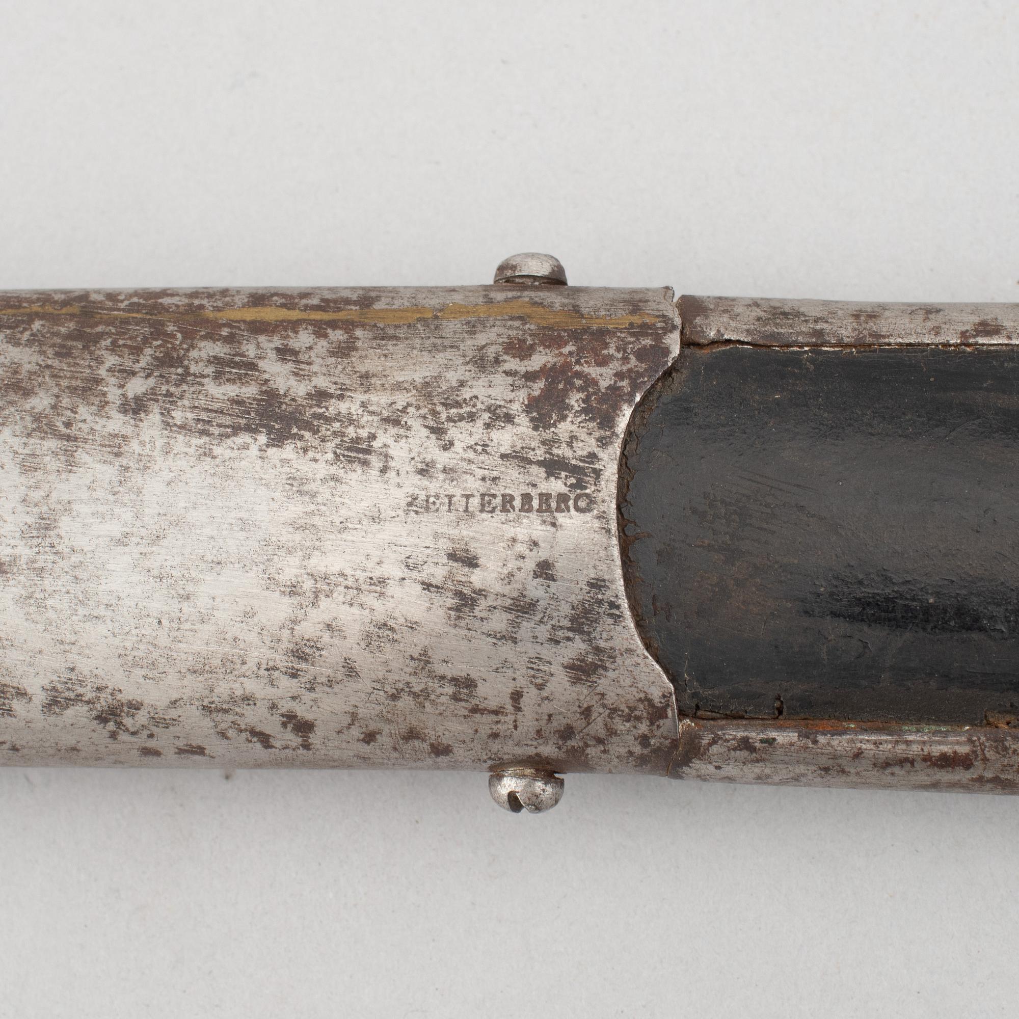 Sabre, Swedish, m/1825 for hussars, with scabbard.