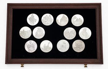 "Rembrandt in silver", 50 collector medals in sterling silver, Franklin Mint Ltd.