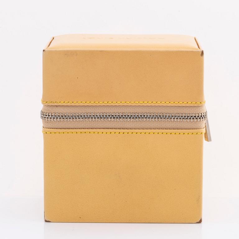 LOUIS VUITTON ARMBANDSUR 40 mm, stål, automatisk, original läderarmband, originaletui.