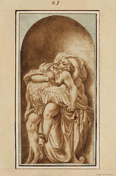 454A. Lelio Orsi, Leda and the swan.