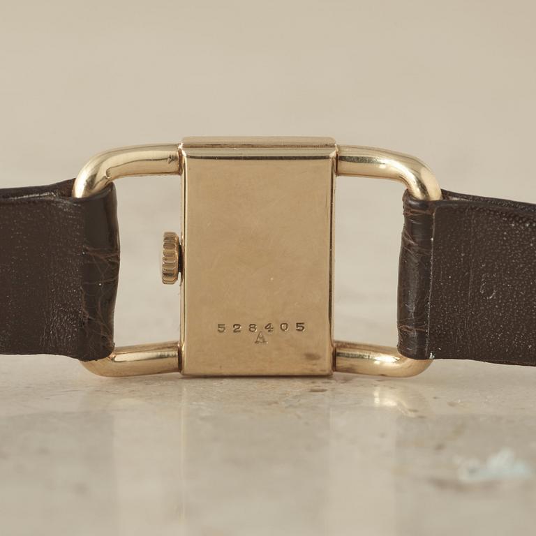 JAEGER-LECOULTRE, "Etrier Hermès",  wristwatch, 23 x 14,5 (34) mm,