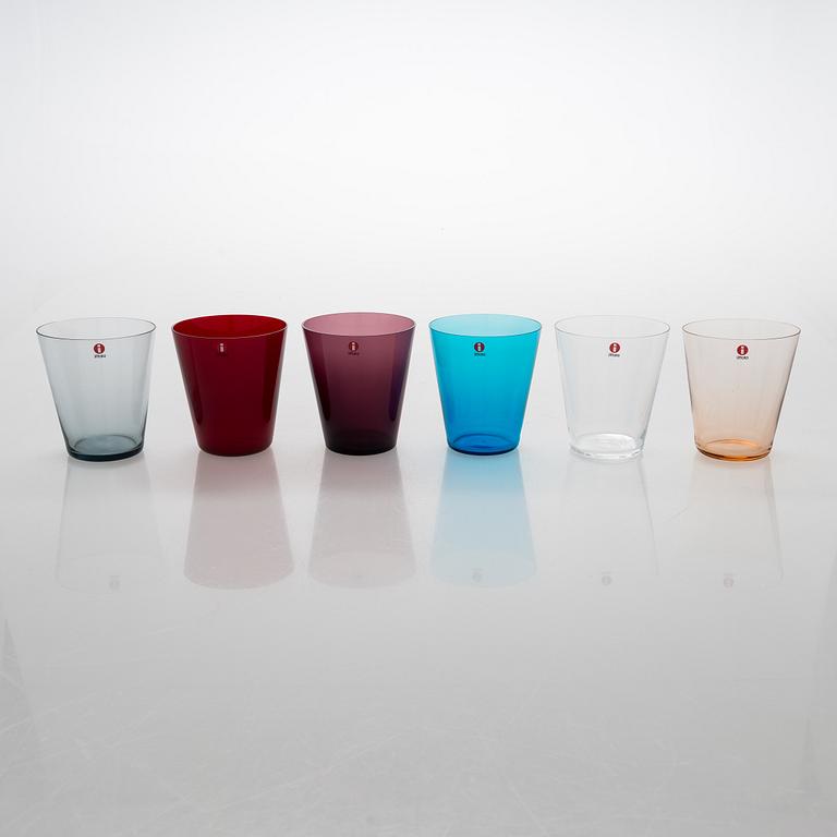 Kaj Franck, two 6-pce sets of 100-anniversary 'Kartio' tumblers, Iittala 2011.