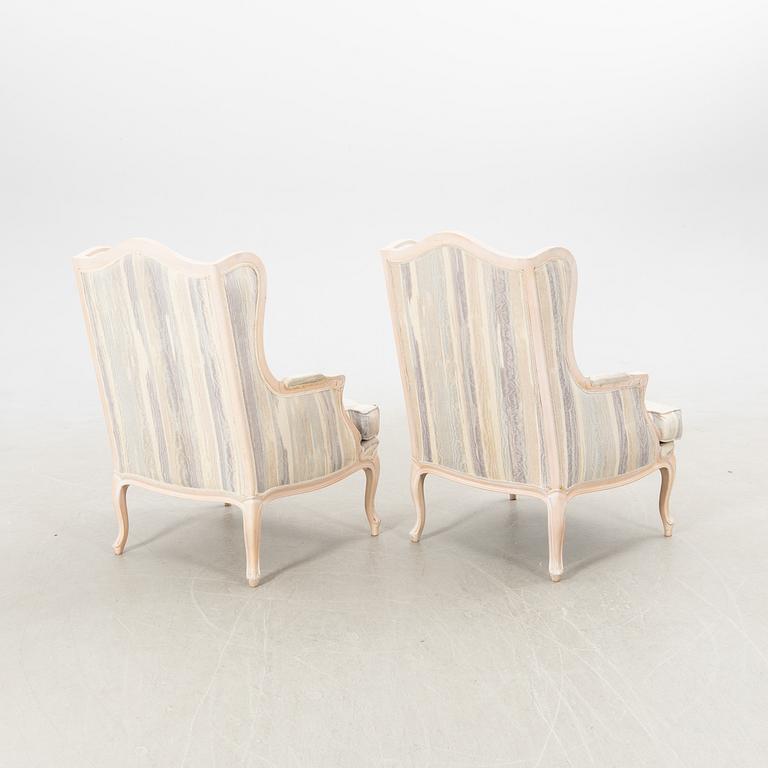 Bergèrer ett par Rokoko-stil 1900-talets andra hälft.