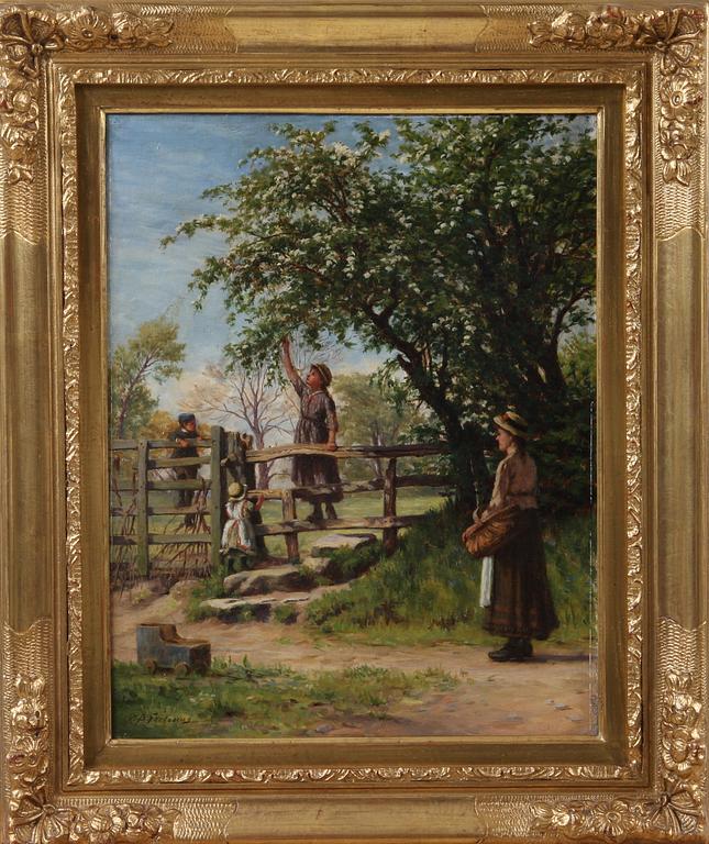 WILLIAM BANKS FORTESCUE, tillskriven, olja på duk, sign.