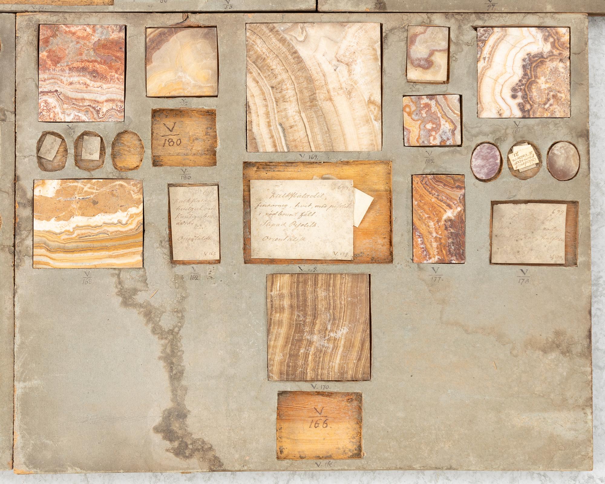 Stensamling, ca 263 delar, omkring år 1800.