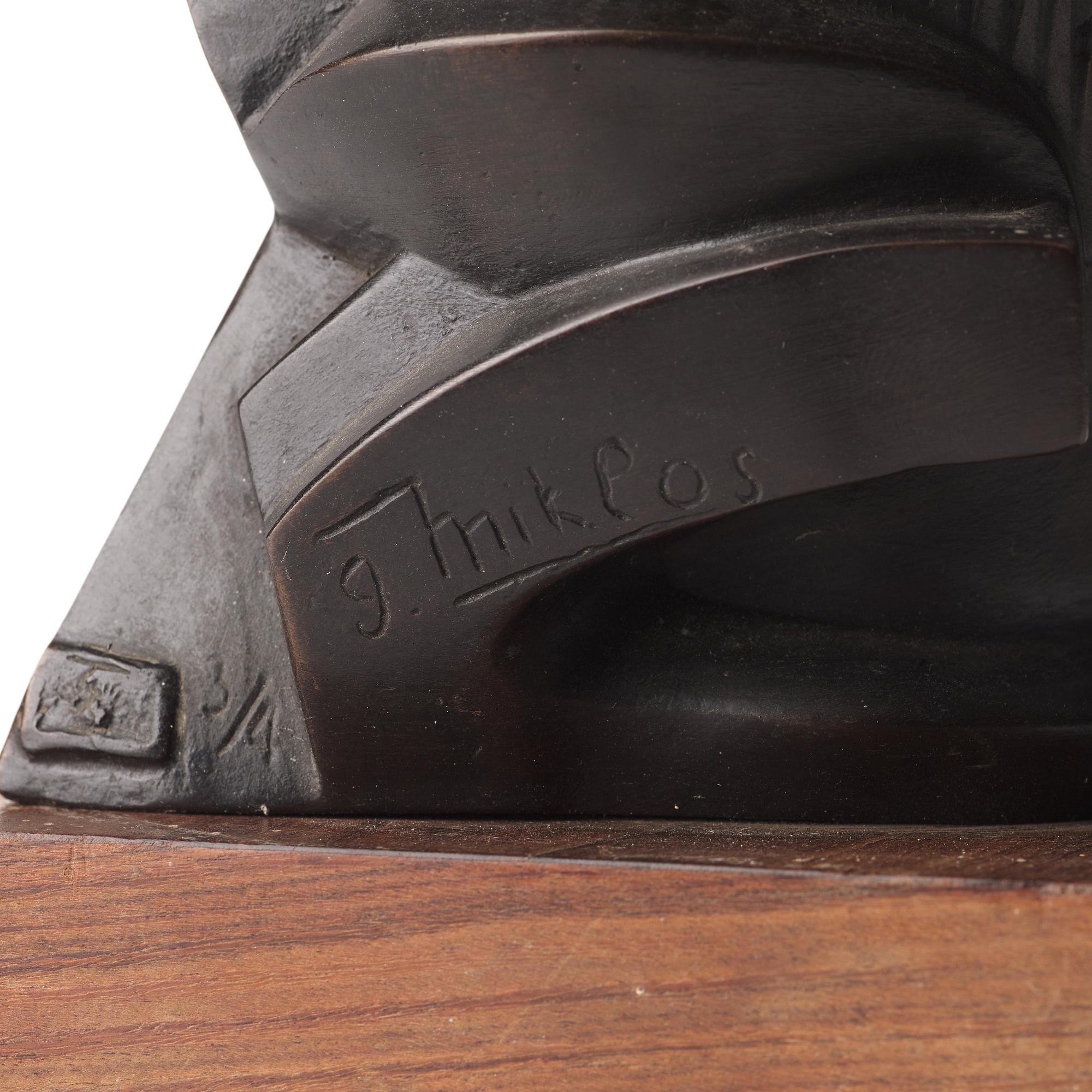 GUSTAVE MIKLOS, after. Sculpture. Signed, foundry mark. Numbered 3/4. Height 16 cm (including base 19 cm).