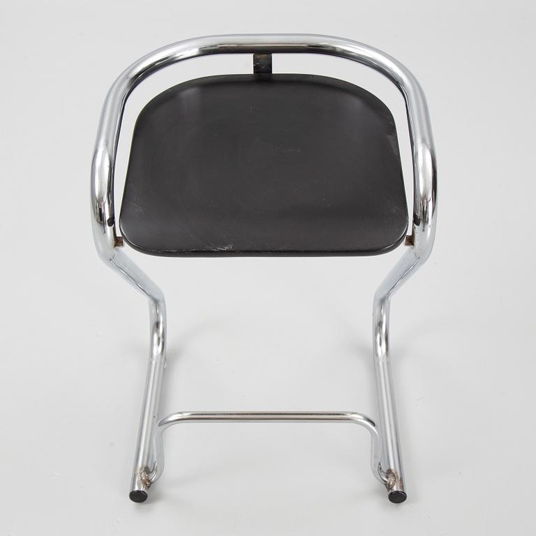 Börge Lindau and Bo Lindekrantz, six matched bar stools, 'S70-3', Lammhults.