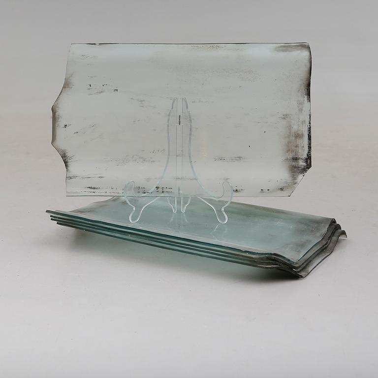 TAKGLAS, 5 st, sannolikt 1800-tal.