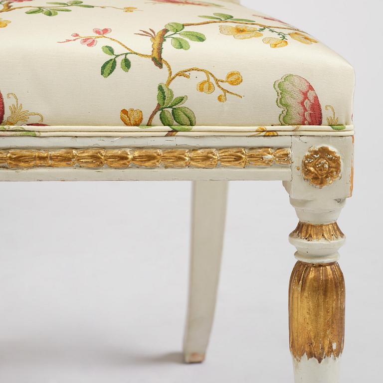 A set of four late Gustavian 'Sulla' chairs, Stockholm, circa 1800.