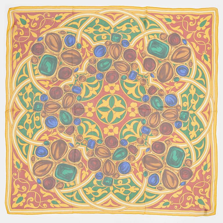 Chanel, a silk scarf.