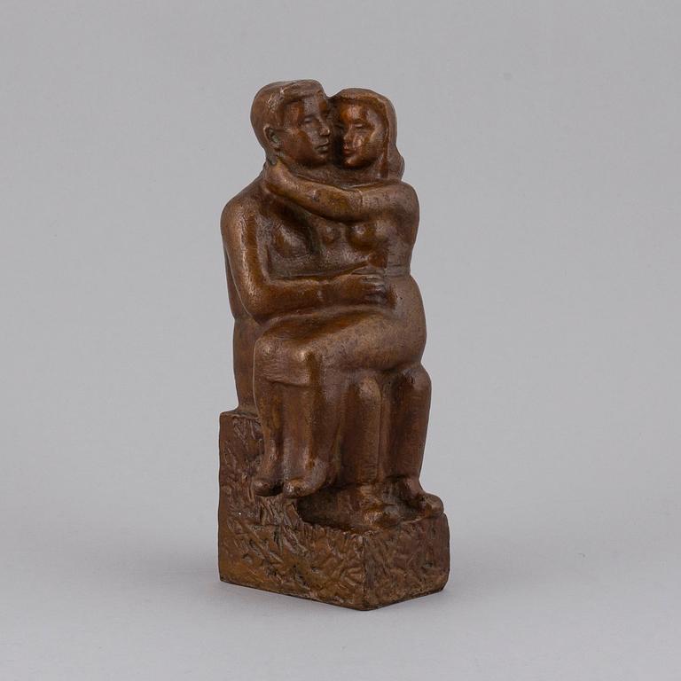 EMIL NÄSVALL, skulptur, brons, signerad E. Näsvall.