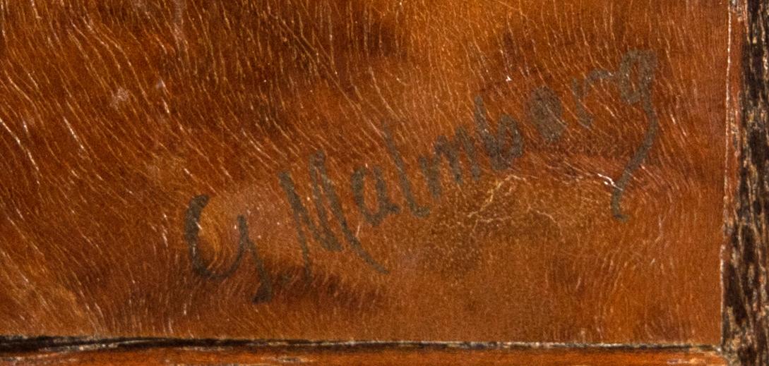 Gerhard Malmberg marquetry panels 2 pcs Mjölby Marquetry 1920s/30s.