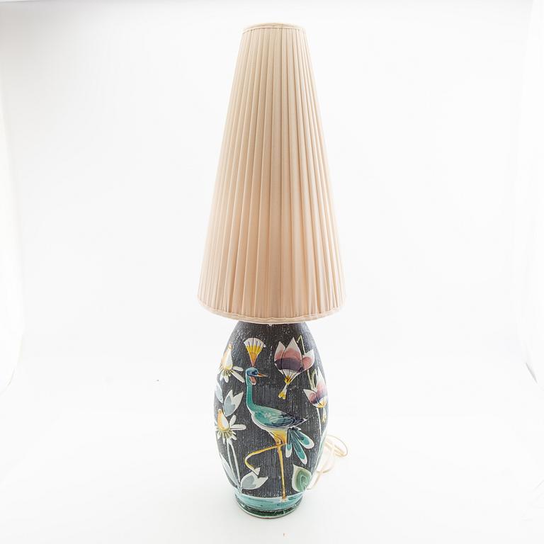 Table lamp Tilgmans mid-20th century glazed stoneware.
