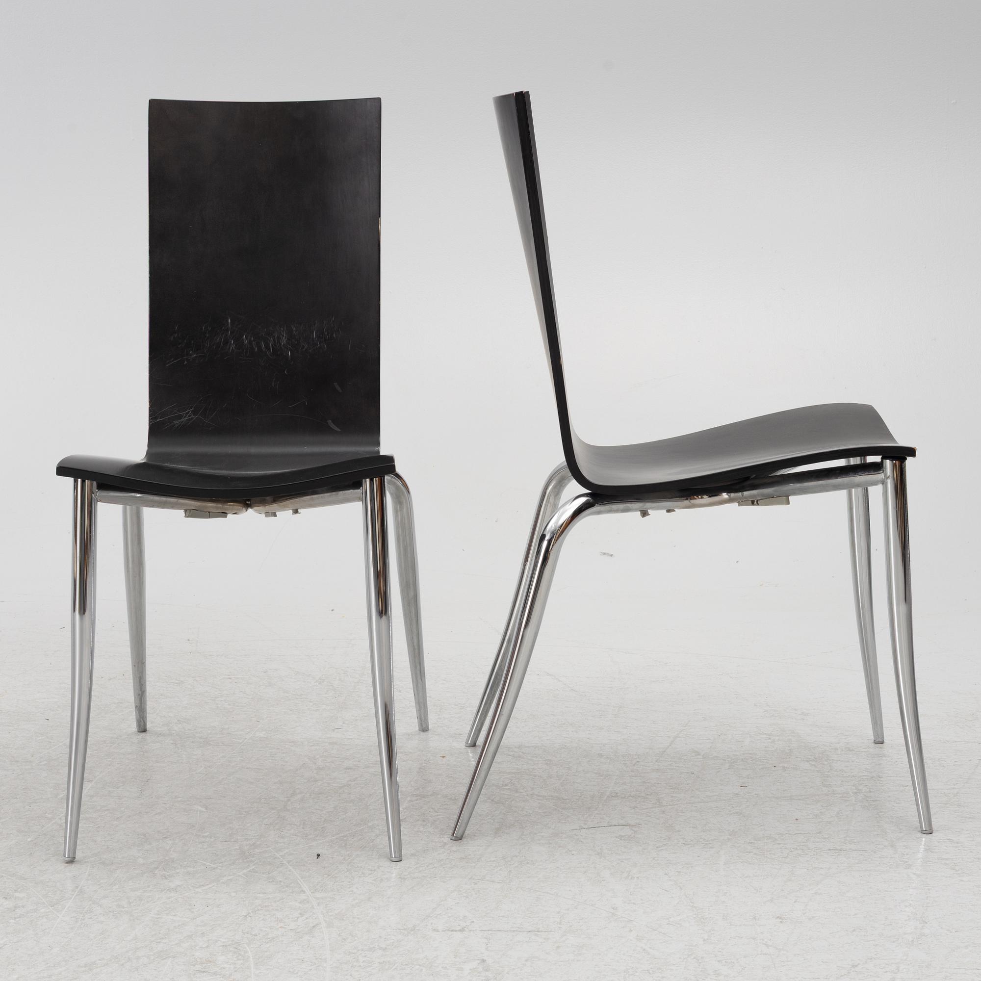 Philippe Starck, Stolar, 6 st, "Olly Tango", Driade, Italien, 2000-tal.