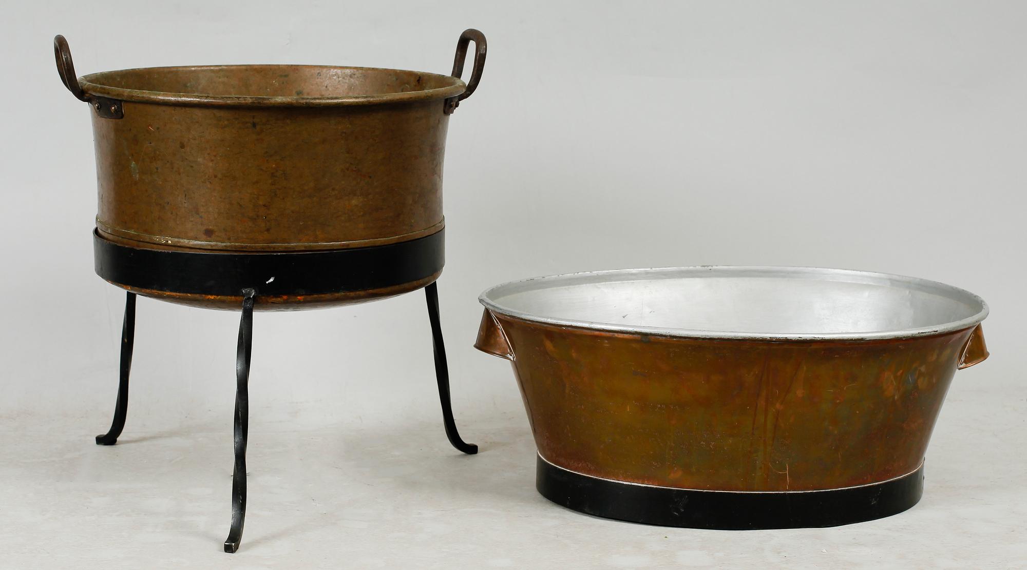 KITTEL SAMT BALJA, koppar, 1800-tal.