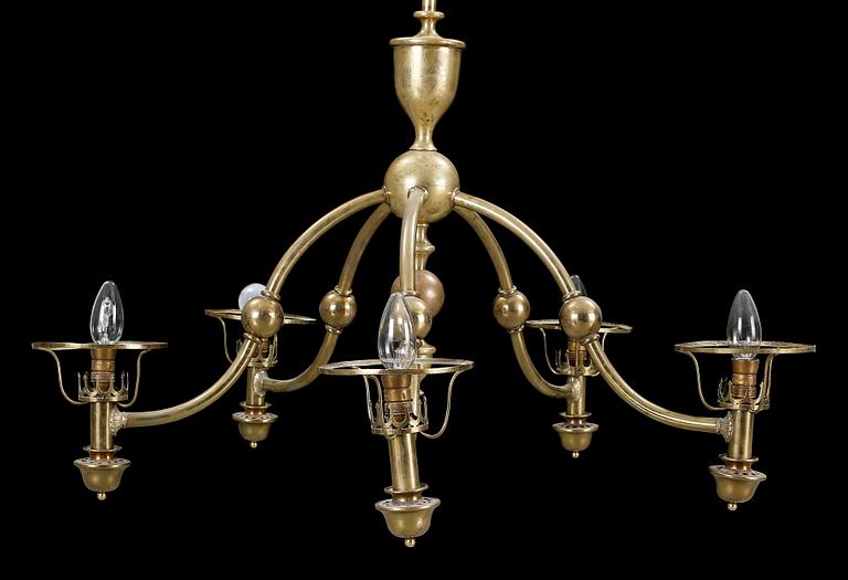 TAKKRONA, mässing, omkring sekelskiftet 1800/1900.