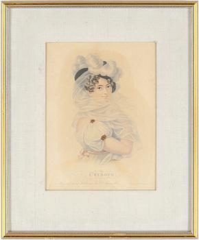 GRAVYRER, 4 st, omkring sekelskiftet 1800/1900.