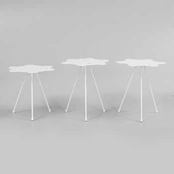 Claesson Koivisto Rune, side table, set of 3, "Snowflake", OFFECCT, 21st century.