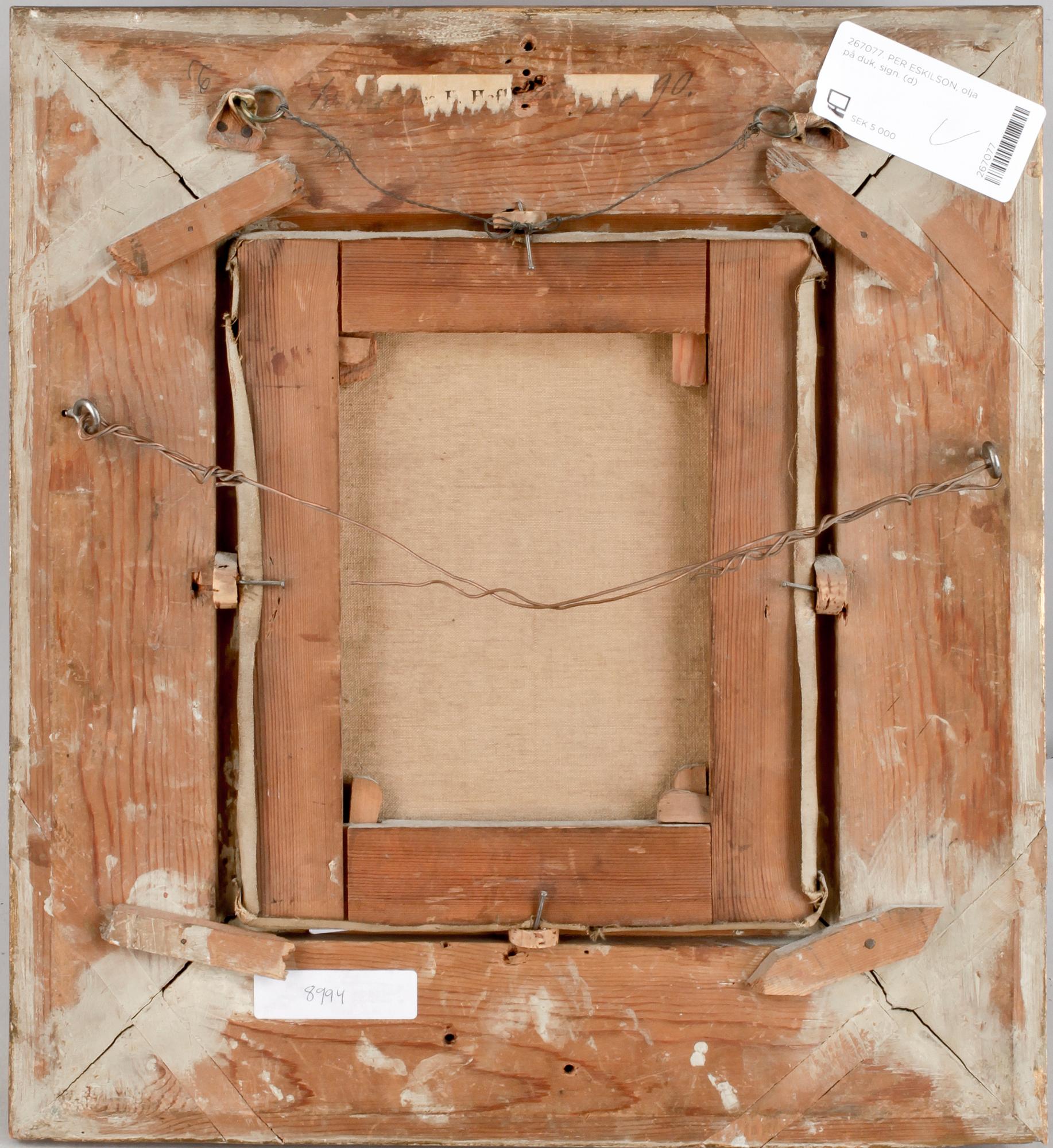 PER ESKILSON, olja på duk, sign.