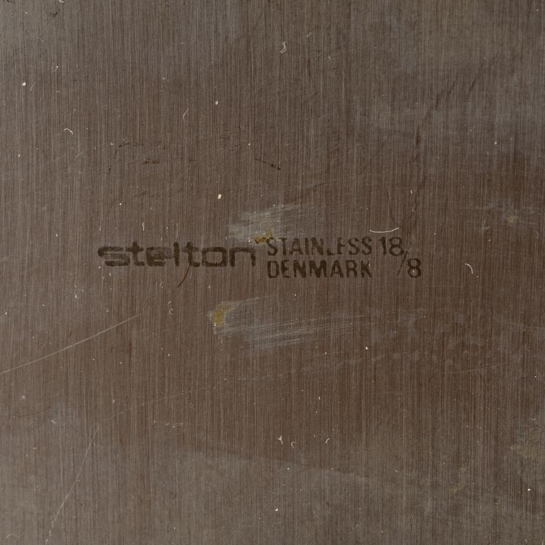 Arne Jacobsen, a set of eight 'Cylinda-Line' pieces, Stelton, Denmark.