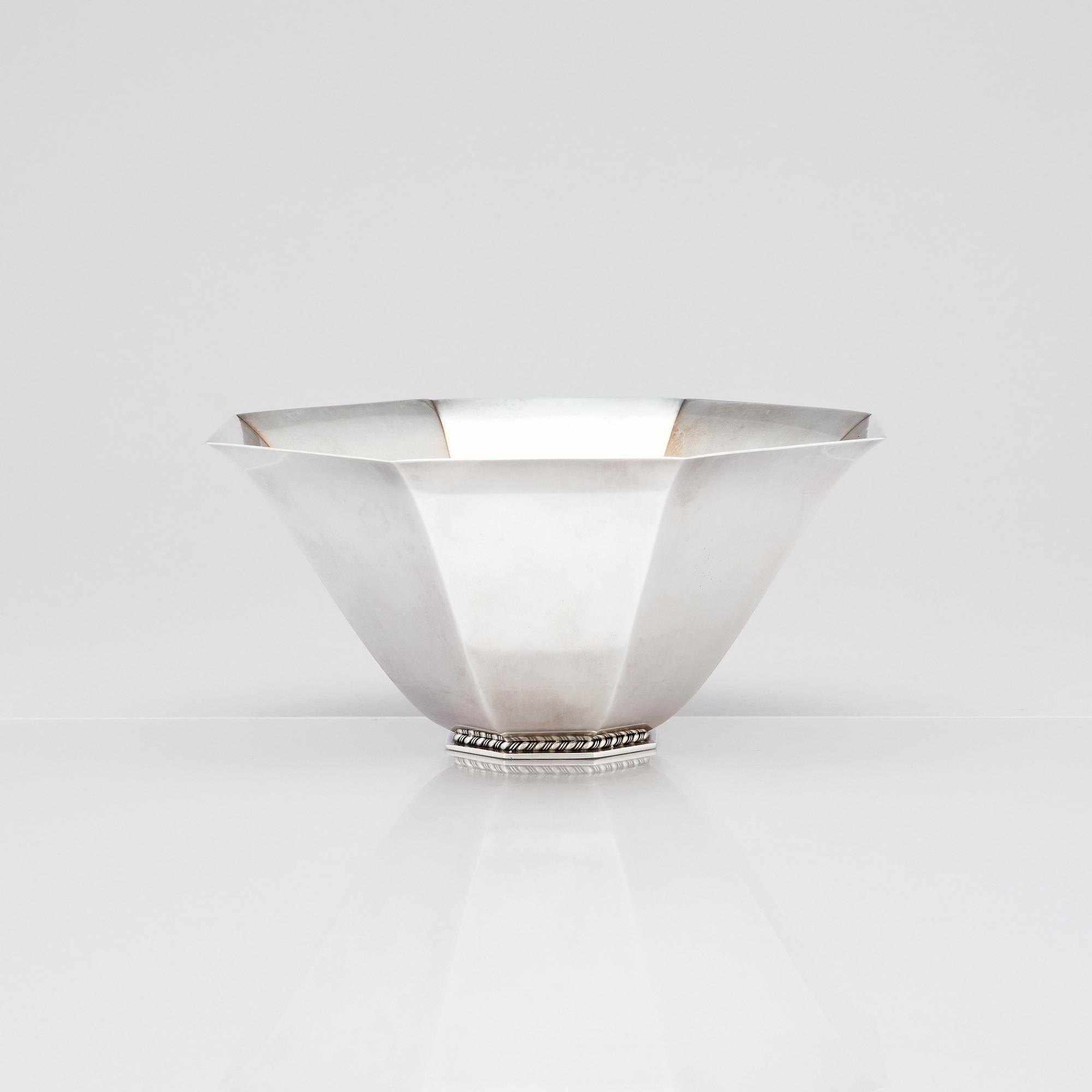 Wiwen Nilsson, a sterling silver bowl, Lund Sweden 1941.