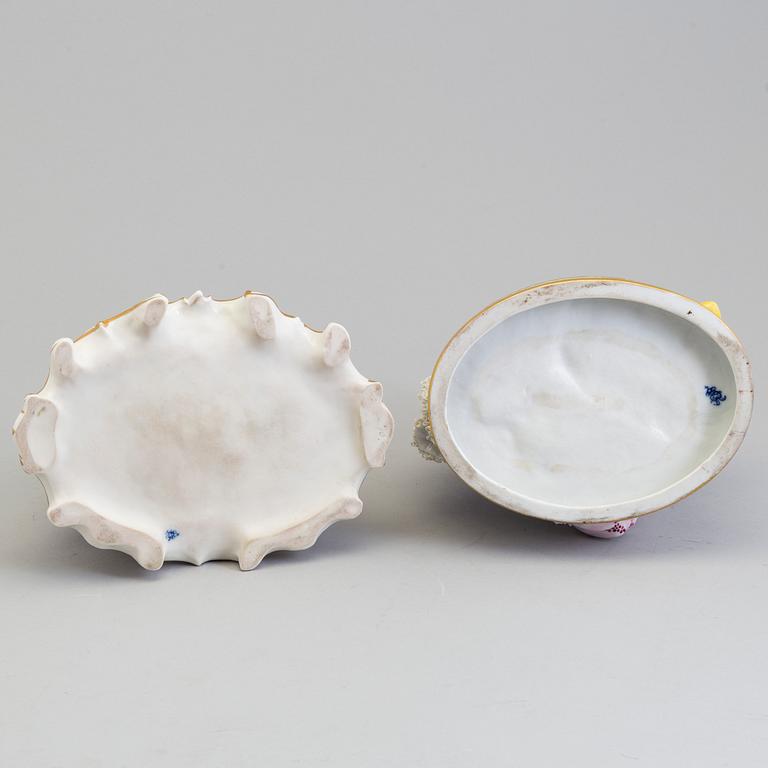 Two porseline figirines by  Rudolstadt Volkstedt, Germany, early 20th century.