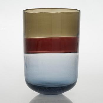 Tapio Wirkkala, maljakko, lasia, signeerattu Venini Italia.