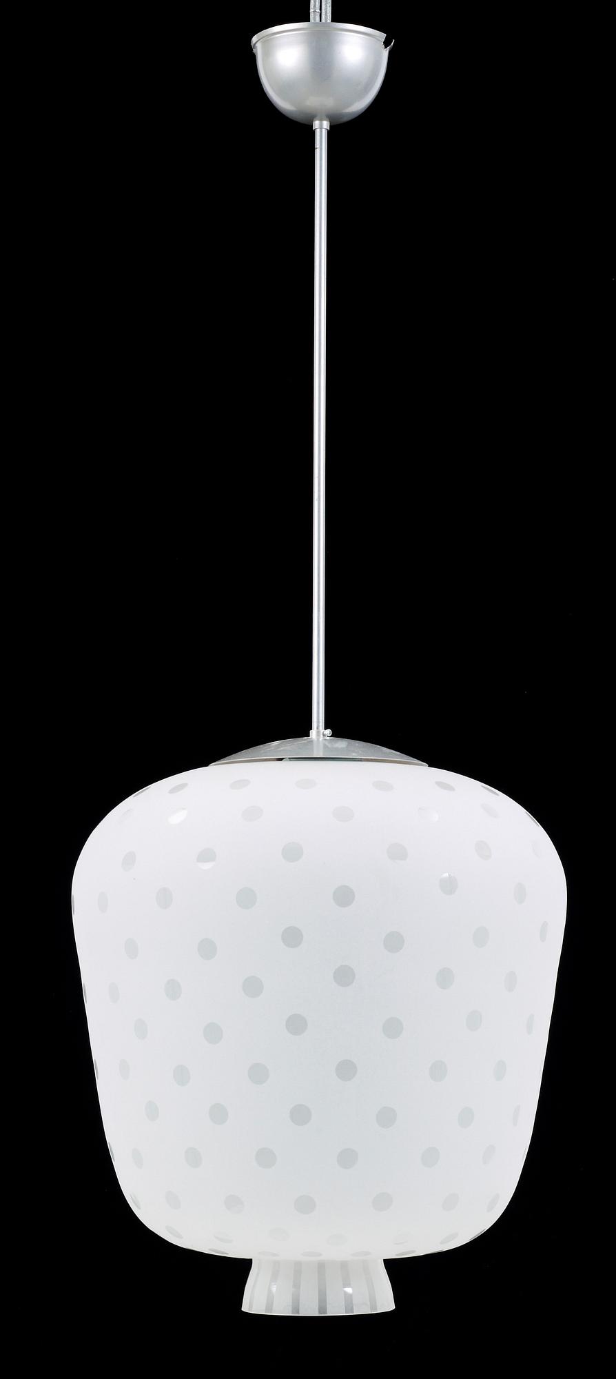 TAKLAMPA, glas, 1950-tal.