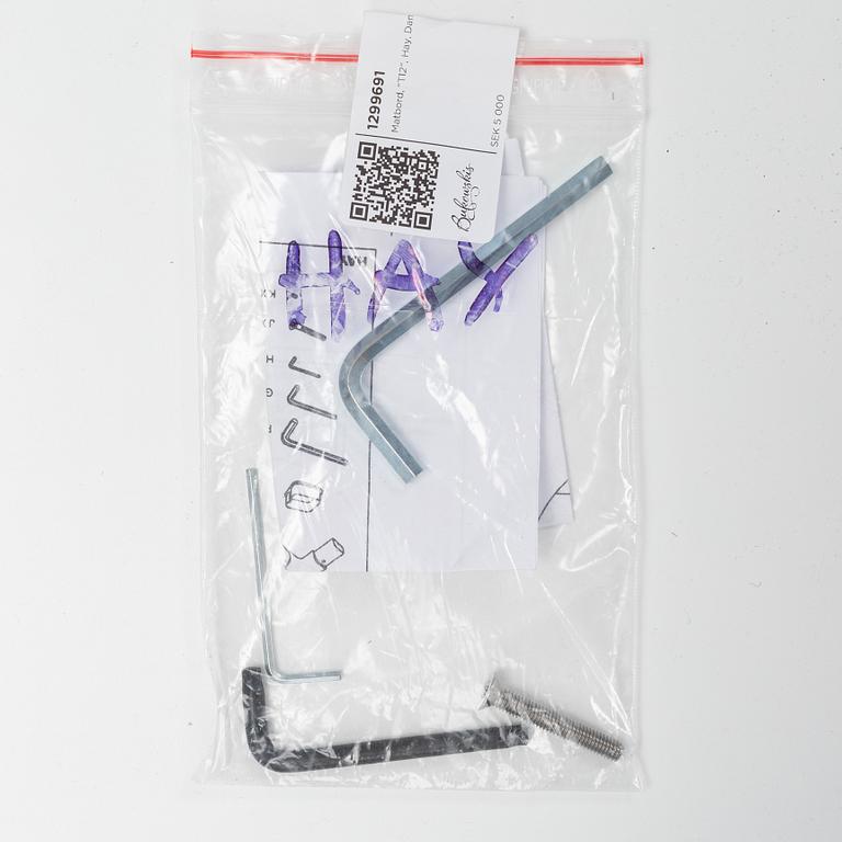 A contemporary 'T12' dining table from Hay.