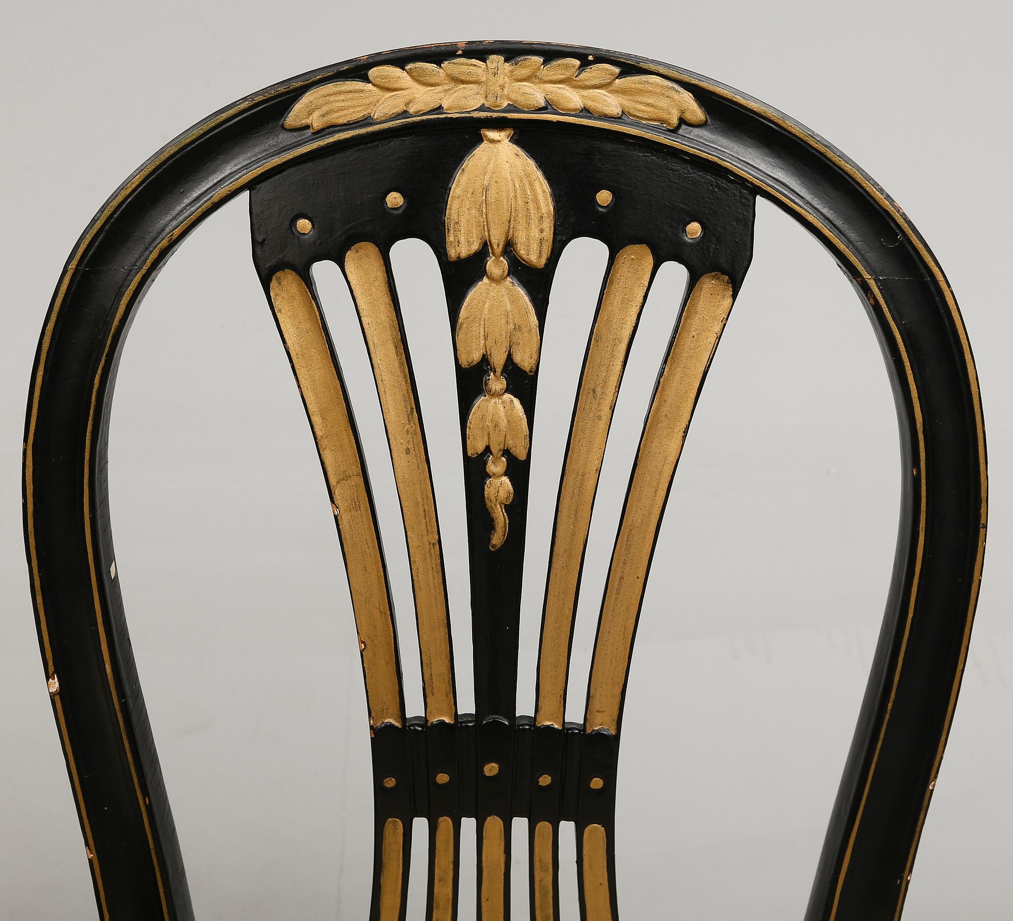 STOLAR, 4 st, gustavianska, 1700-talets andra hälft.