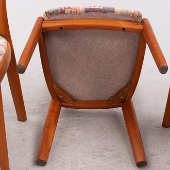 Niels Koefoed, a set of four chairs, Denmark, second half of the 20th Century.