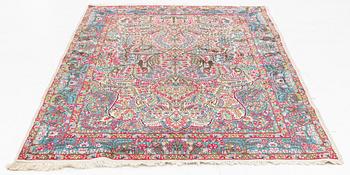 A semi-antique 'Millefleur' Kerman, ca ca 245 x 148 cm.