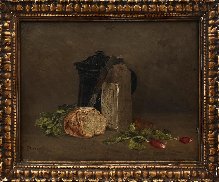 ÉDOUARD-JACQUES DUFEU, tillskriven, olja på pannå, sign.