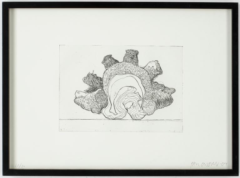 PAUL OSIPOW, etsning, signerad o numrerad 12/20, daterad -04.