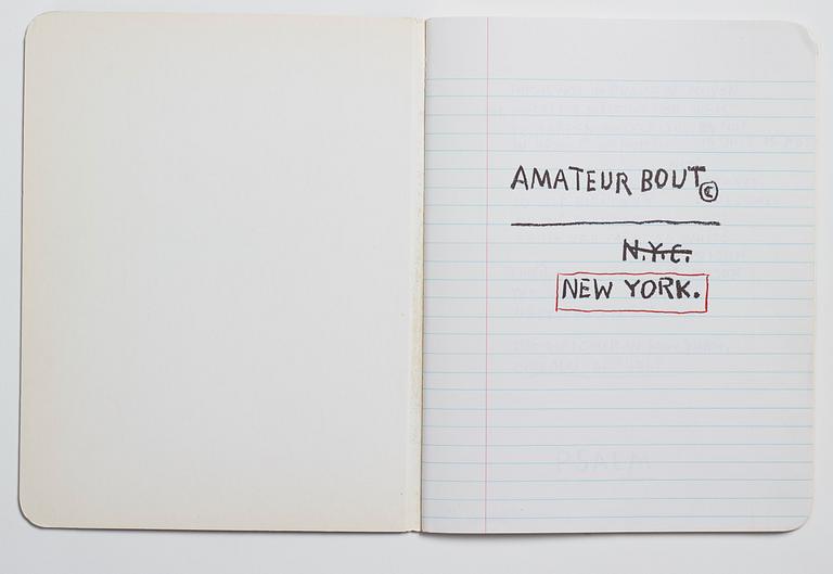 Jean-Michel Basquiat,  "Amateur Bout".