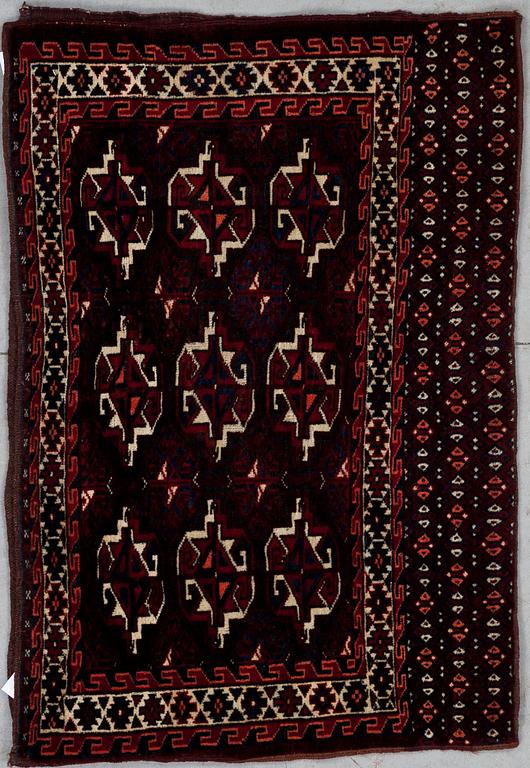 KAMELVÄSKA, semiantik, Tekke-Youmud, ca 142x104.