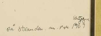 MADELEINE PYK, akvarell, signerad och daterad 1969.