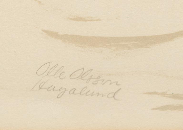Olle Olsson-Hagalund, "Flicka med undulater".