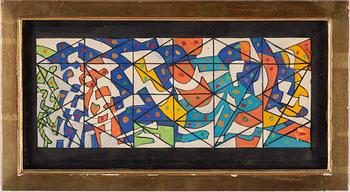 LENNART RODHE, watercolour, signed and dated 1955.