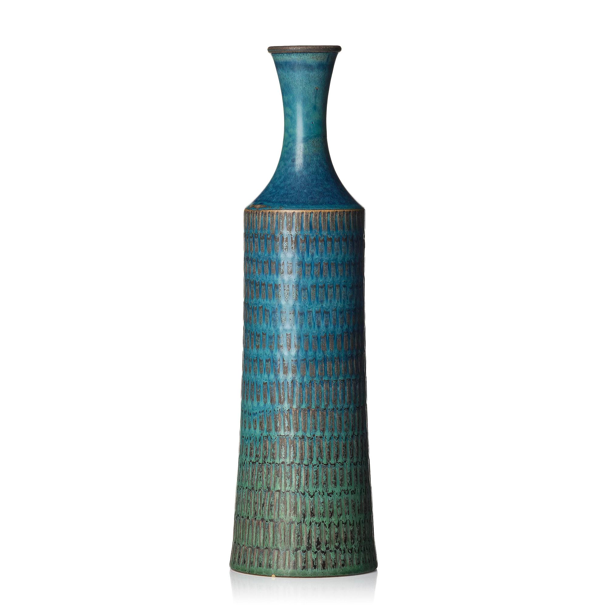 Stig Lindberg, a stoneware vase, Gustavsberg Studio 1966.
