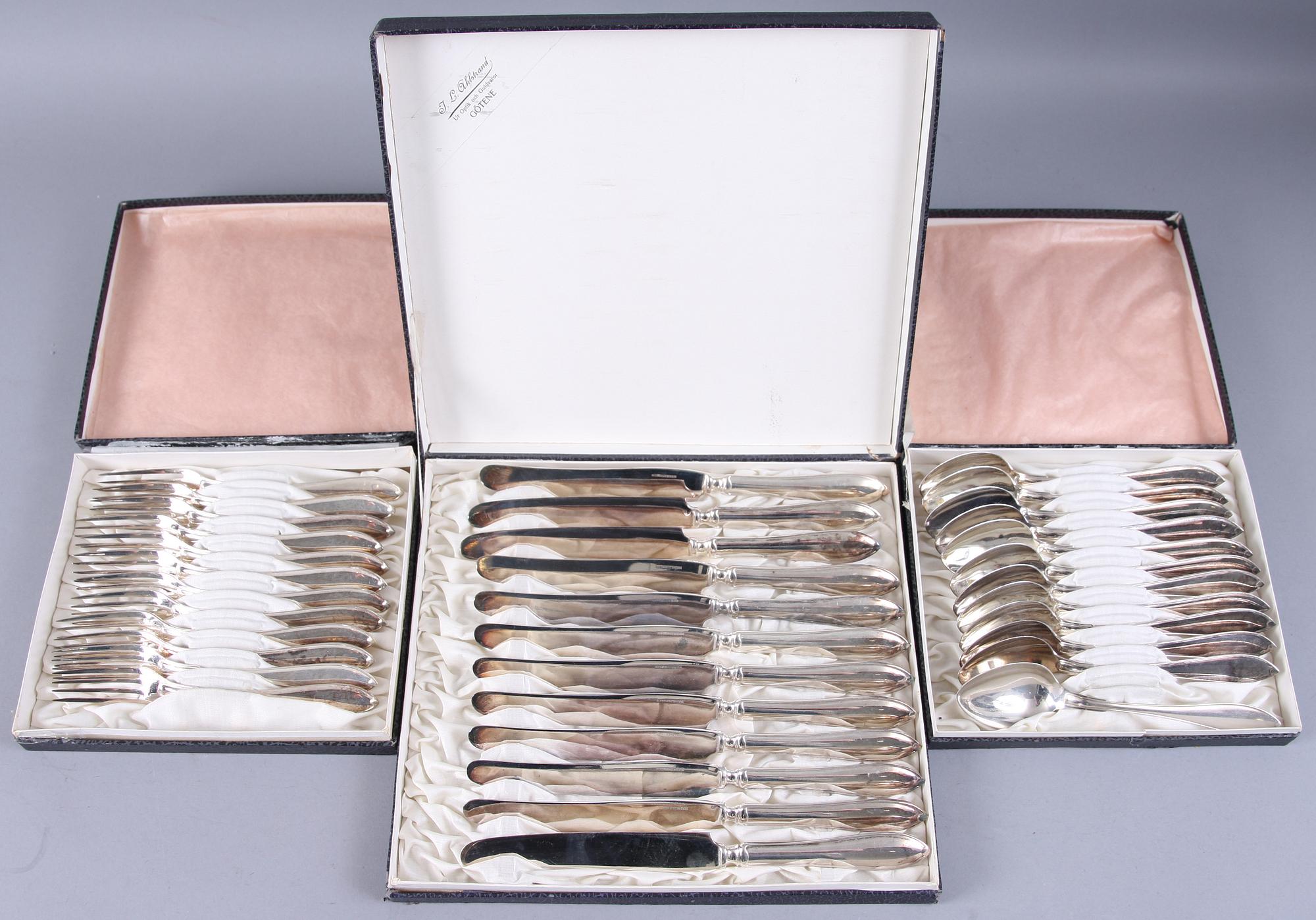 BESTICK, 138  st, vitmetall, "Svensk Spetsig".