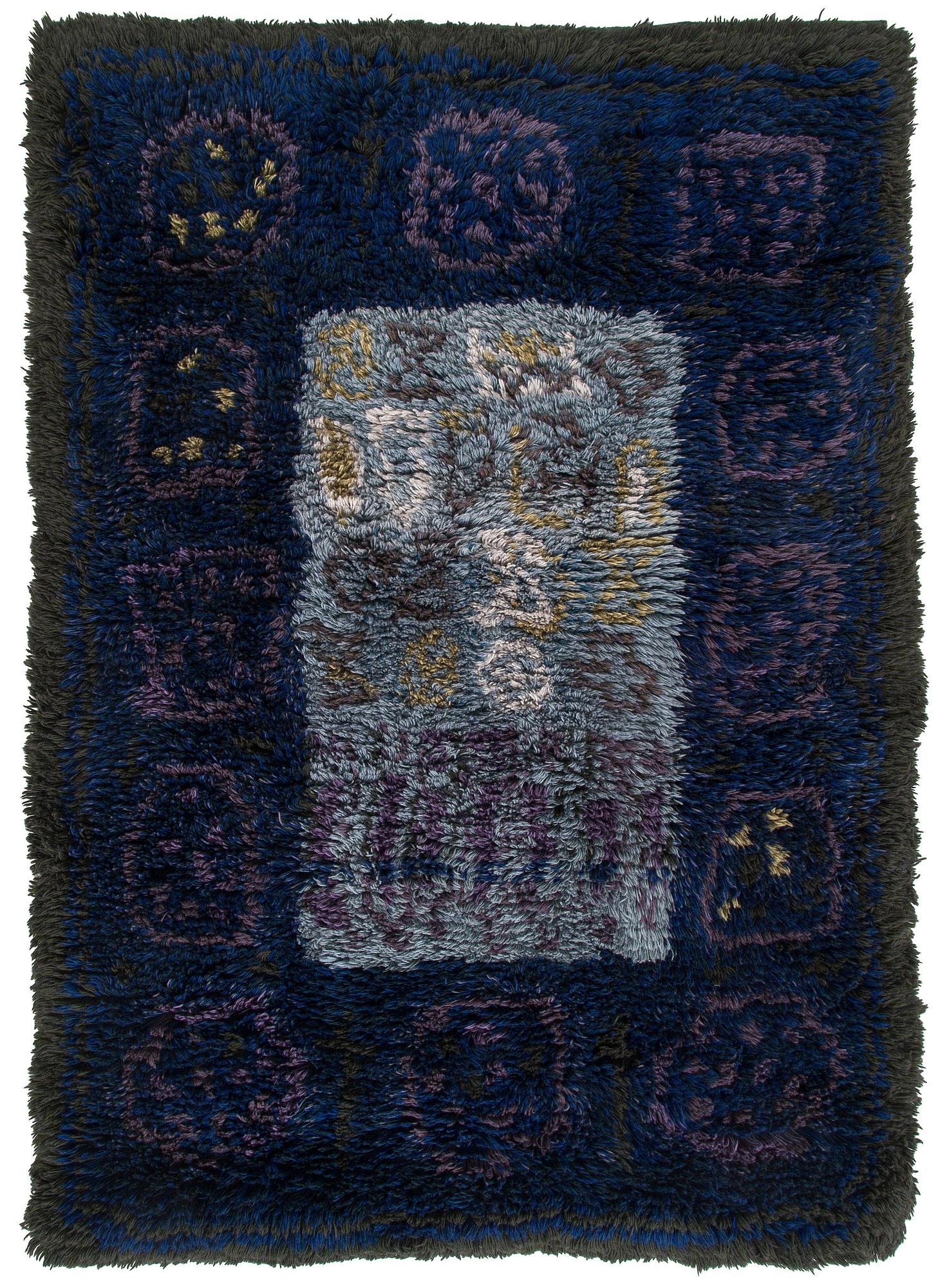 Eva Brummer, ryijy/ryijymatto, Suomen käsityön ystävät. Noin 165 x 115 cm.