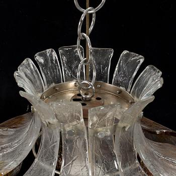 A l1960's CEILING LAMP, problably by Carlo Nason, Mazzega, Murano, Italy.