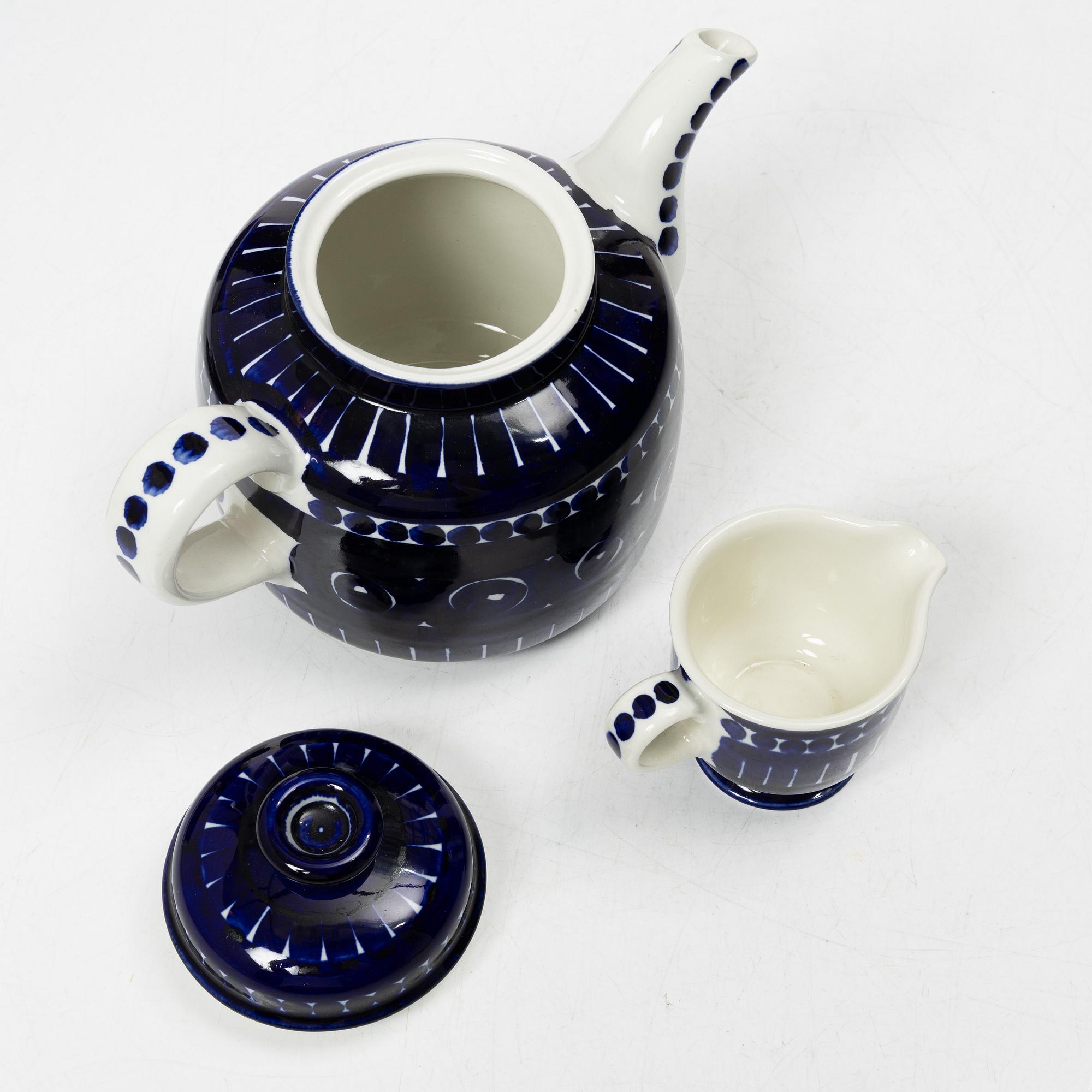 Ulla Procopé, kaffe/teservis, 15 delar, "Valencia", Arabia, Finland.