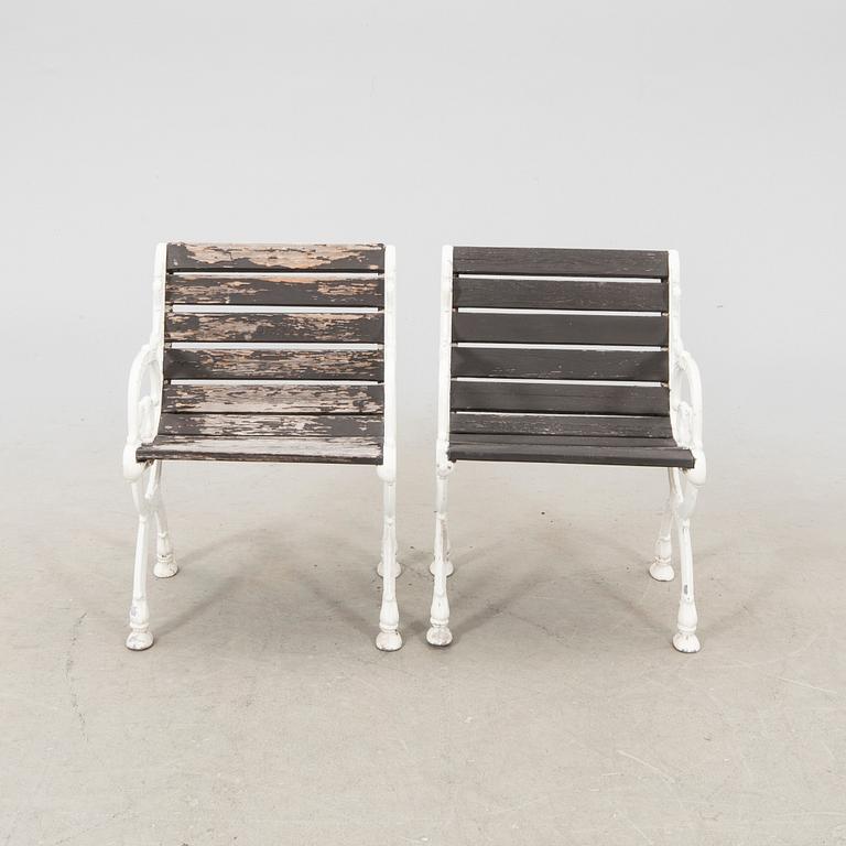 Trädgårdsmöbel 3 dlr Byarums bruk, 1900-talets andra hälft.