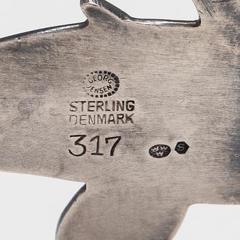 Georg Jensen. A sterling silver brooch. Copenhagen.