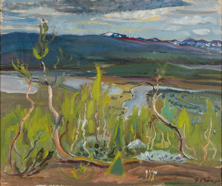 Gideon Börje, oil on canvas, signed.