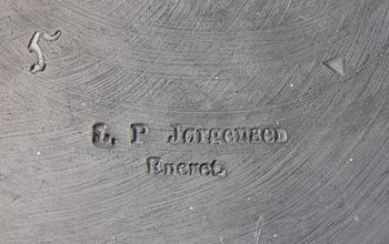 L P JÖRGENSEN, efter, skulptur, gips.